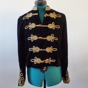 Zara Velvet Admiral/Military Blazer (Size S)